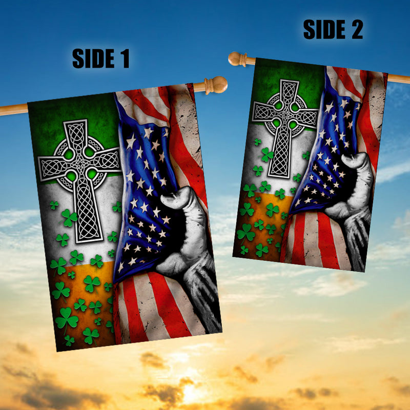St Patricks Day Irish Flag Celtic Knot Christian Cross American House Flag mockup 3 800x.jpg