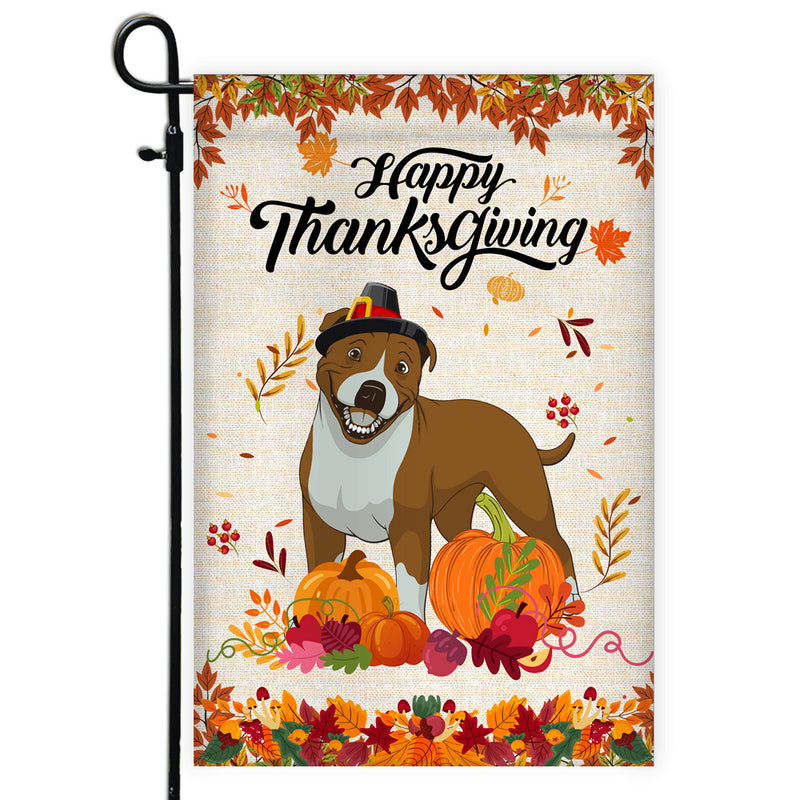 Happy Thanksgiving Funny Pitbull Flag Fall Pumpkin Farmhouse Autumn Thanksgiving Garden Flag mockup 1 800x.jpg