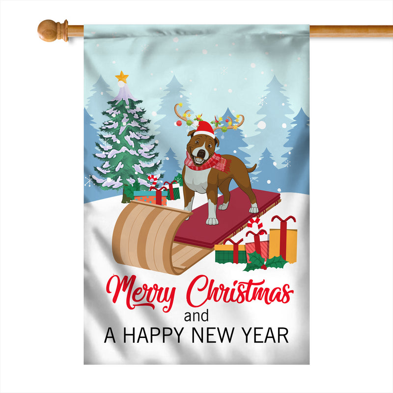 Dog Pitbull Christmas Flag Merry Christmas and Happy New Year Welcome Gift for Dog Lovers House Flag mockup 1 800x.jpg