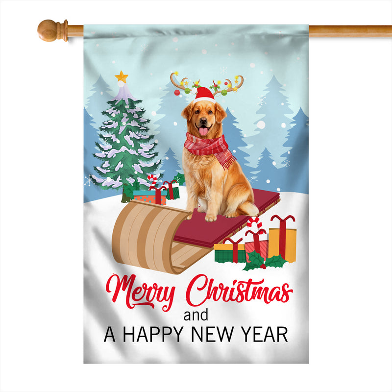 Dog Golden Retriever Christmas Flag Merry Christmas and Happy New Year Welcome Gift for Dog Lovers House Flag mockup 1 800x.jpg