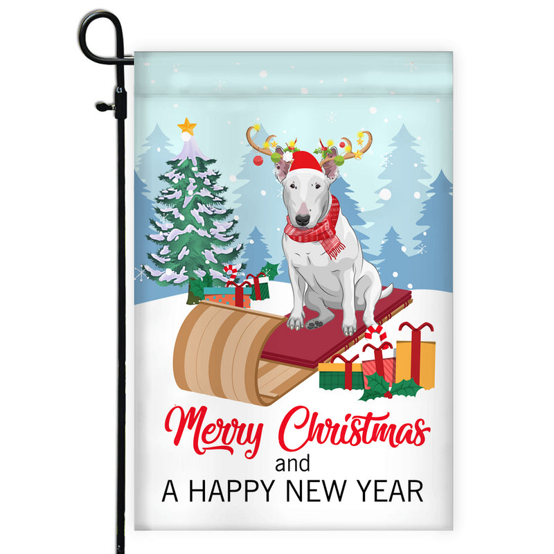 Dog Bull Terrier Christmas Flag Merry Christmas and Happy New Year Welcome Gift for Dog Lovers Garden Flag mockup 1 800x.jpg