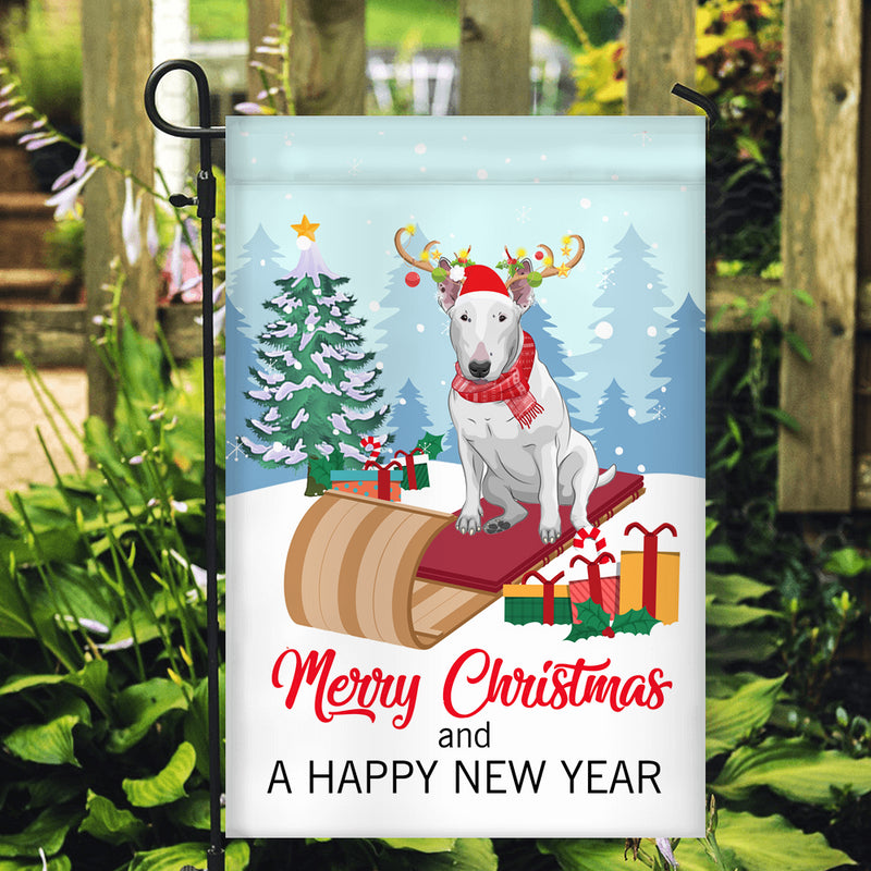 Dog Bull Terrier Christmas Flag Merry Christmas and Happy New Year Welcome Gift for Dog Lovers Garden Flag mockup 2 800x.jpg