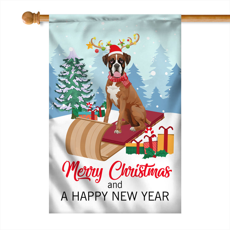 Dog Boxer Christmas Flag Merry Christmas and Happy New Year Welcome Gift for Dog Lovers House Flag mockup 1 800x.jpg