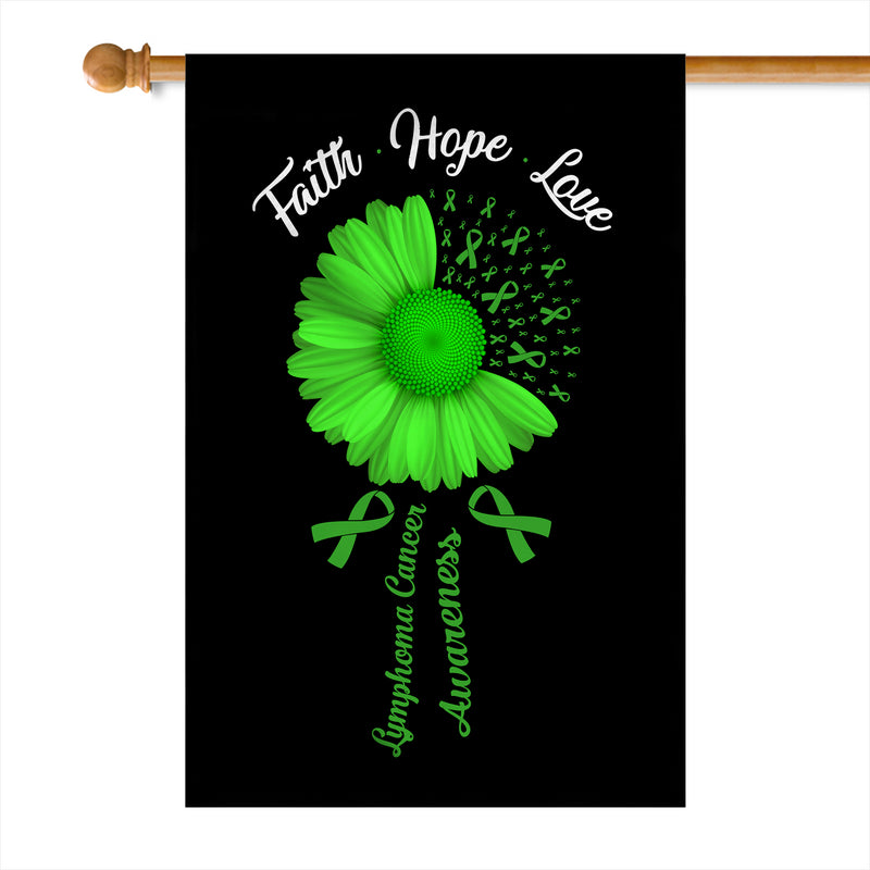 Faith Hope Love Lymphoma Cancer Awareness Flag Daisy Flower Green Ribbon House Flag mockup 1 800x.jpg