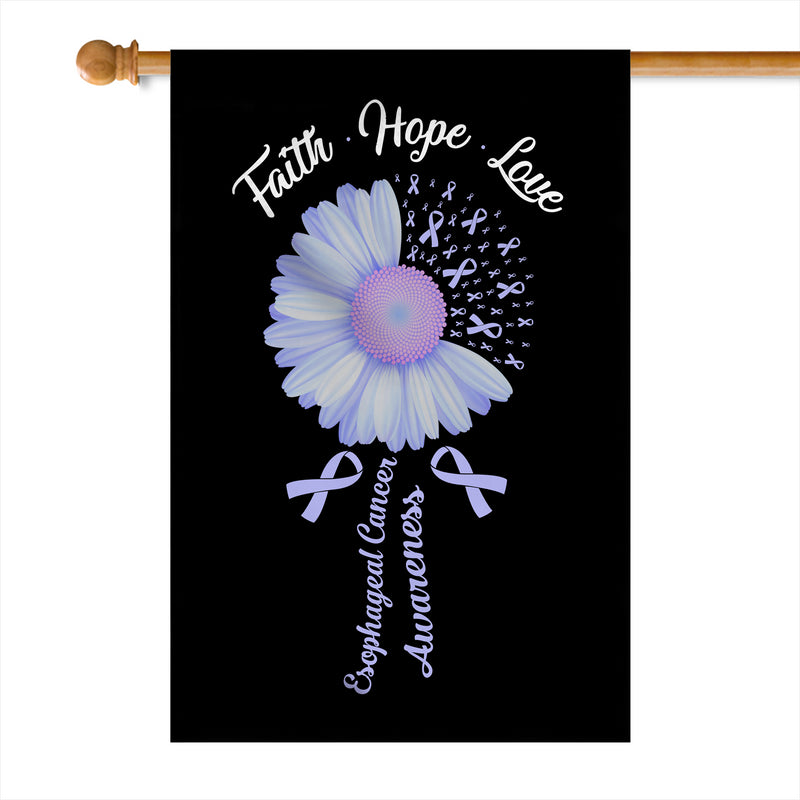 Faith Hope Love Esophageal Cancer Awareness Flag Daisy Flower Periwinkle Ribbon House Flag mockup 1 800x.jpg