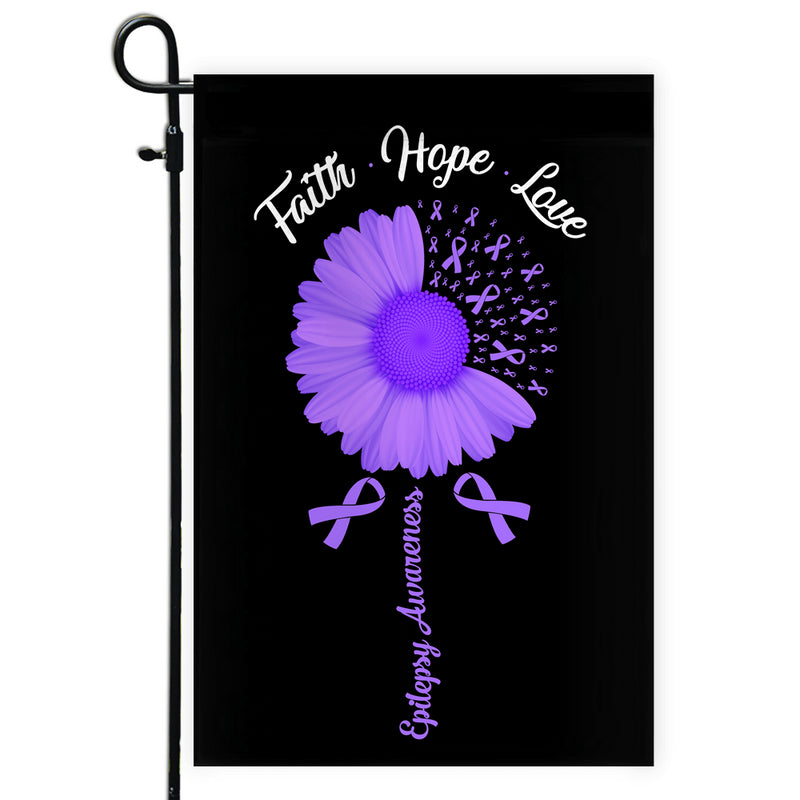 Faith Hope Love Epilepsy Awareness Flag Daisy Flower Purple Ribbon Garden Flag mockup 1 800x.jpg