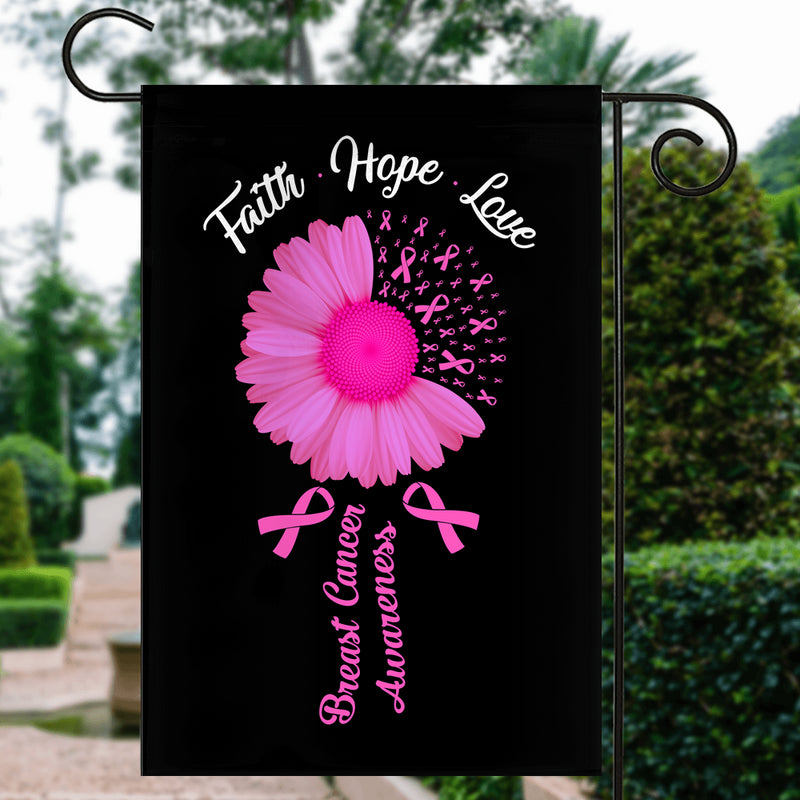Faith Hope Love Breast Cancer Awareness Flag Daisy Flower Pink Ribbon Garden Flag mockup 3 800x.jpg