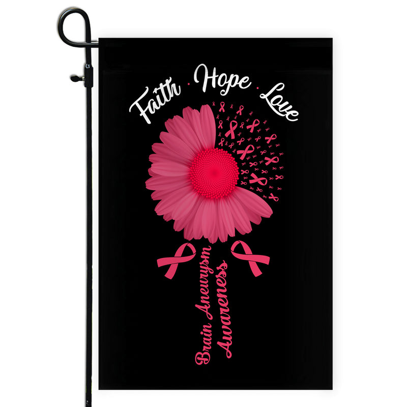 Faith Hope Love Brain Aneurysm Awareness Flag Daisy Flower Burgundy Ribbon Garden Flag mockup 1 800x.jpg