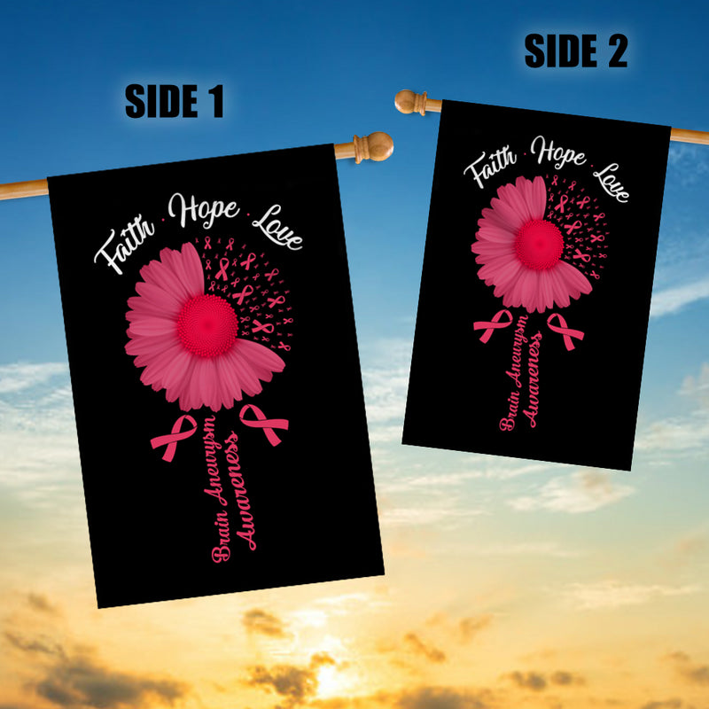 Faith Hope Love Brain Aneurysm Awareness Flag Daisy Flower Burgundy Ribbon House Flag mockup 3 800x.jpg