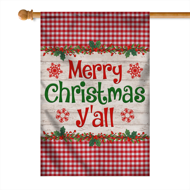 Merry Christmas Y all Flag Buffalo Plaid Check Xmas House Flag mockup 1 800x.jpg
