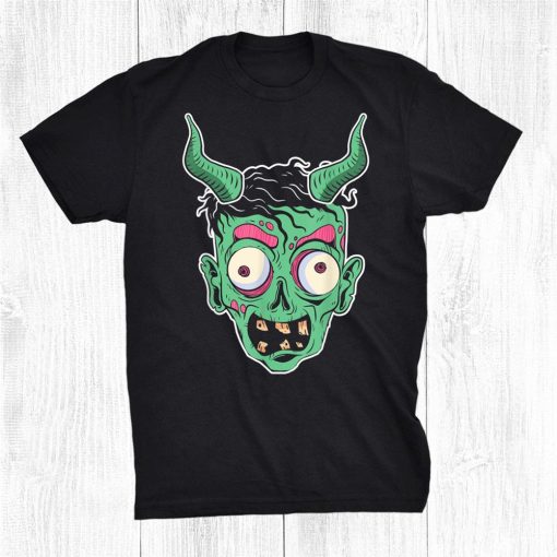 scary green zombie with devil horns funny eyes halloween shirt 0 510x510 1.jpg