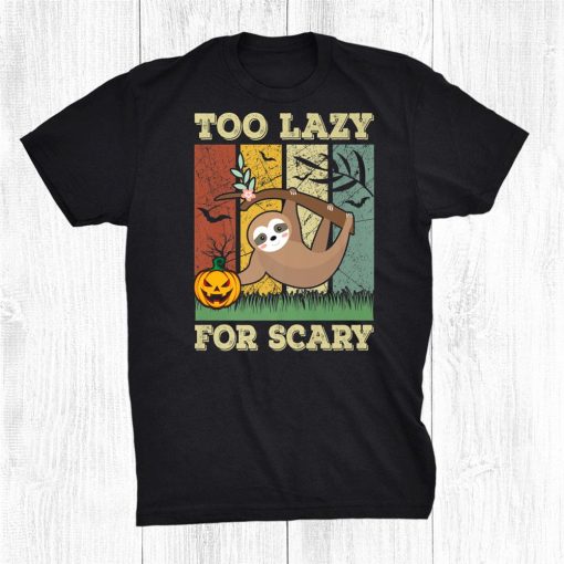 too lazy for scary funny hanging sloth on tree halloween shirt 0 510x510 1.jpg