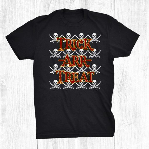 trick arr treat pirate saying halloween costume or party art shirt 0 510x510 1.jpg