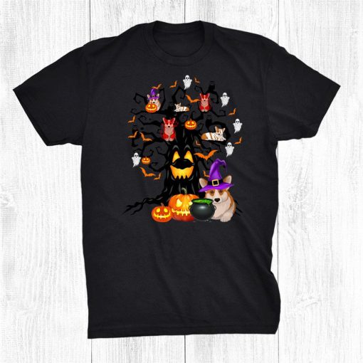 corgi dog witch scary tree halloween costume dog lover funny shirt 0 510x510 1.jpg
