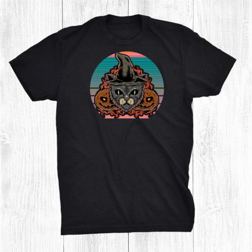 retro vintage scary halloween black cat costume witch hat shirt 0 510x510 1.jpg