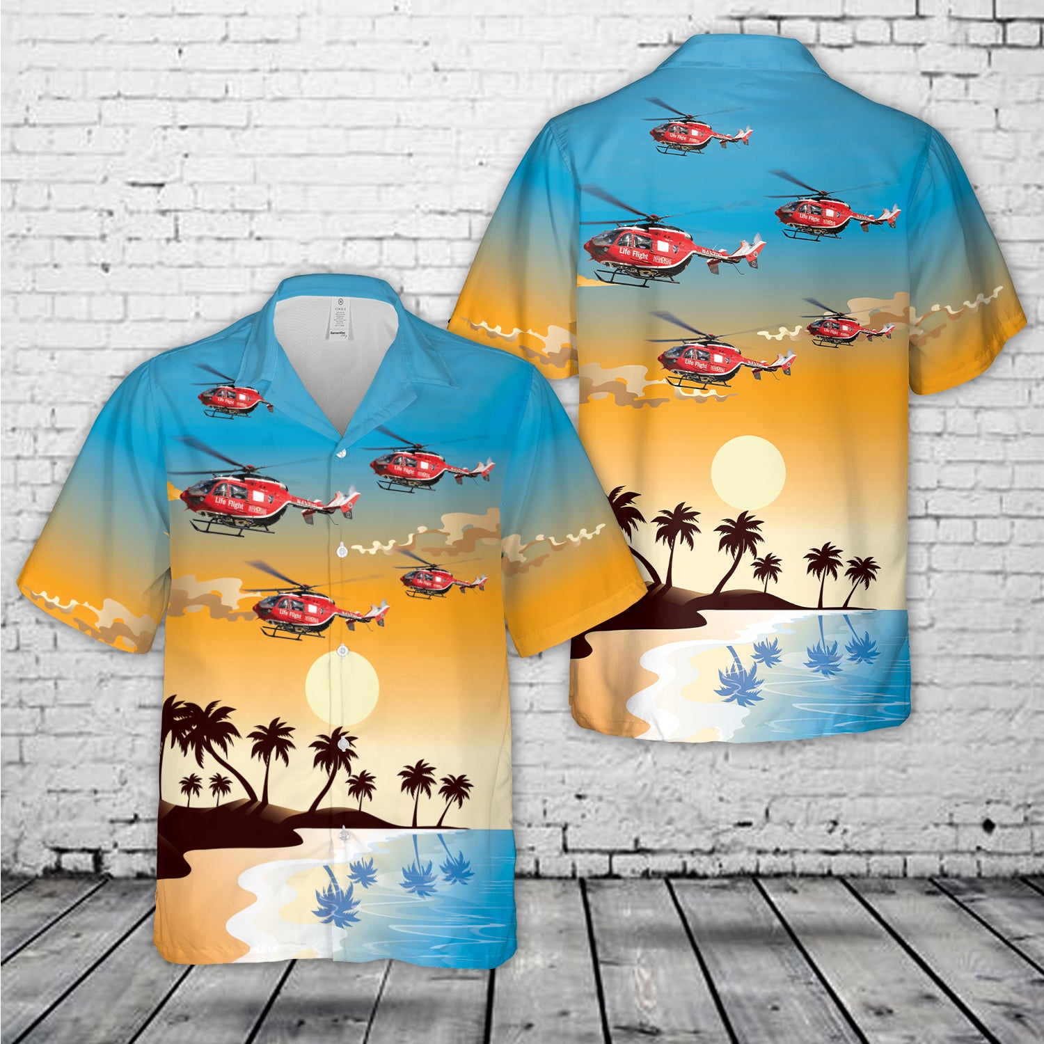 Memorial Hermann Life Flight Eurocopter EC 145 Hawaiian Shirt2 DLMP2804PL02.jpg