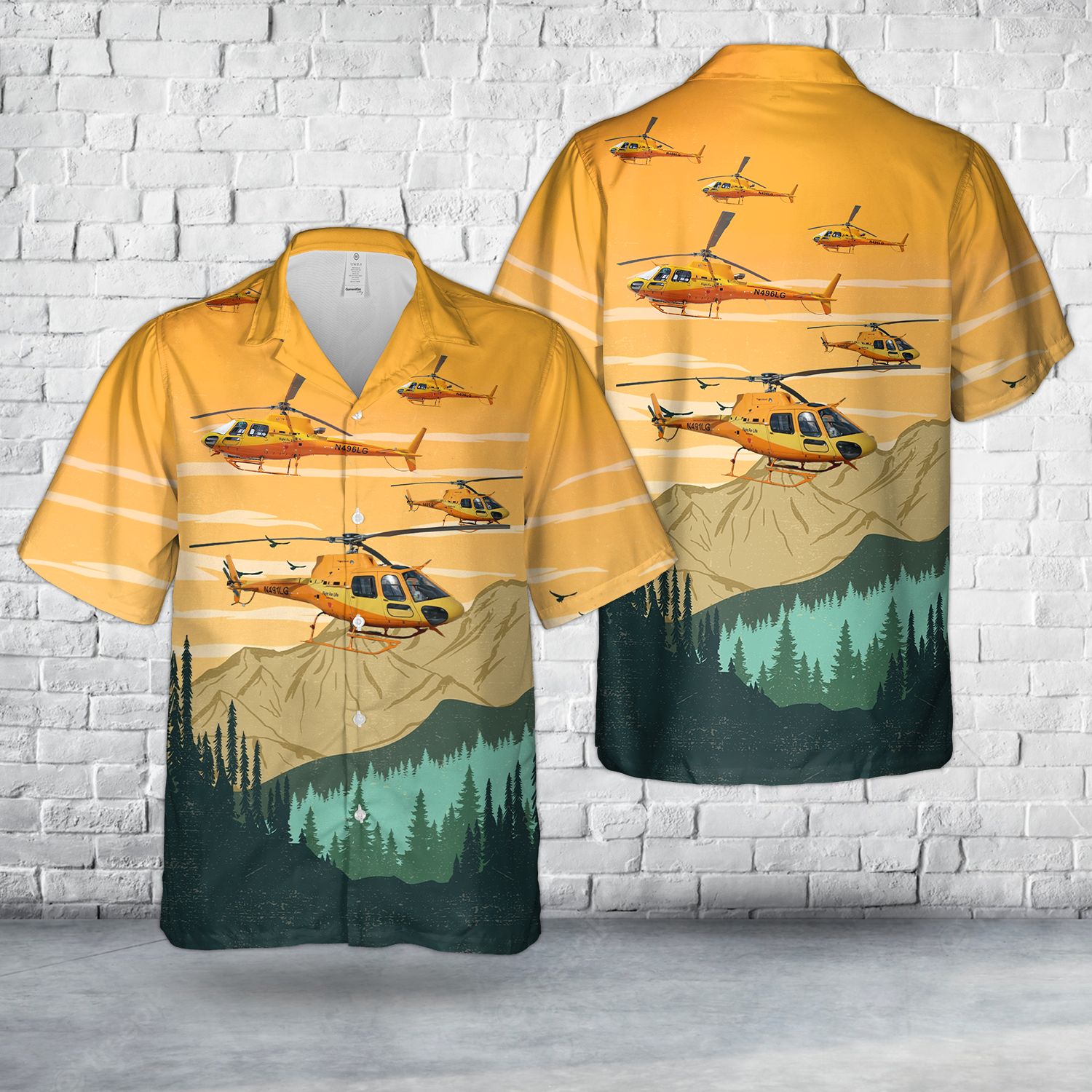 Flight For Life Colorado N491LG Helicopter Hawaiian Shirt DLHH2804PL05.png