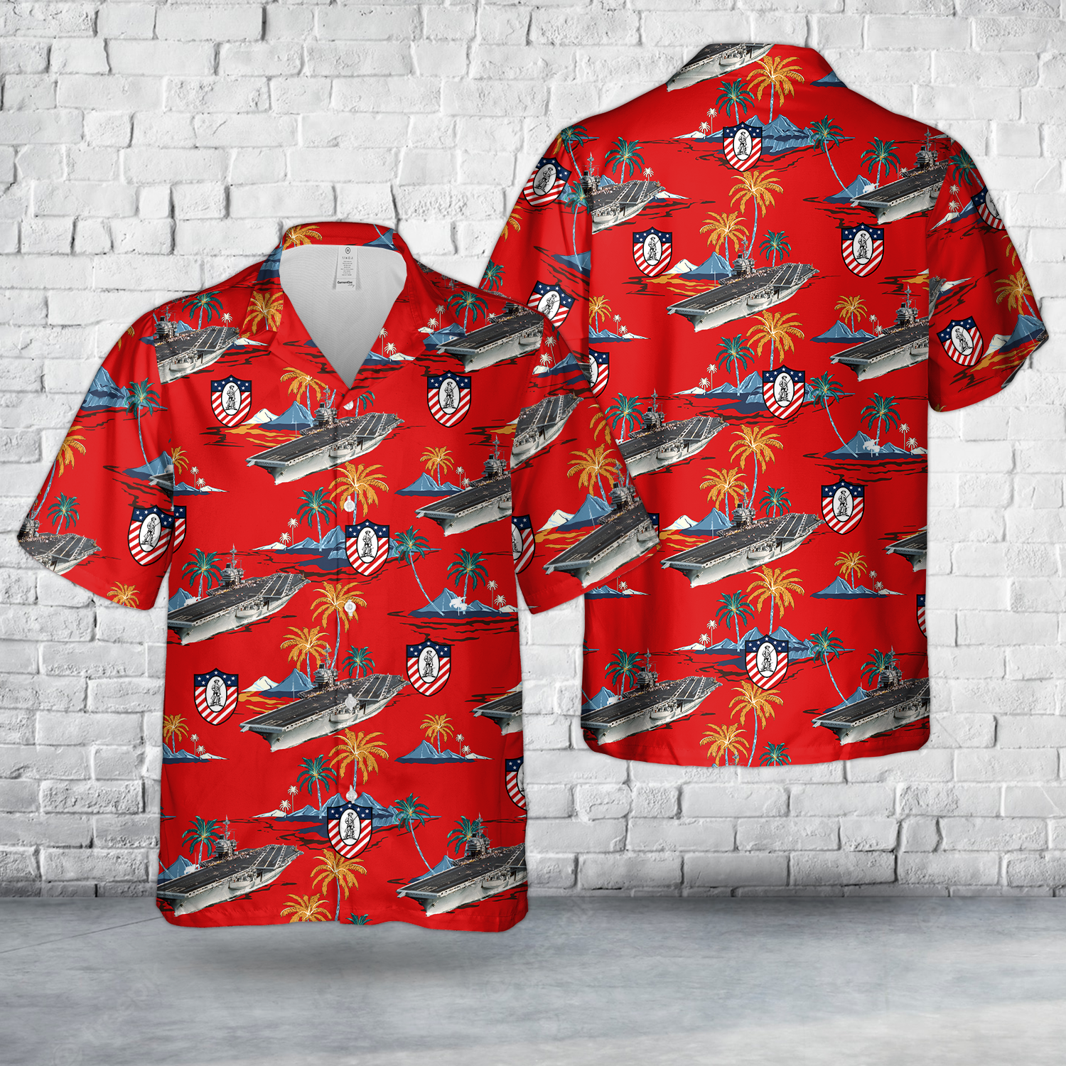 US Navy USS Ranger CV 61 Hawaiian Shirt DLHH2804PL02.png