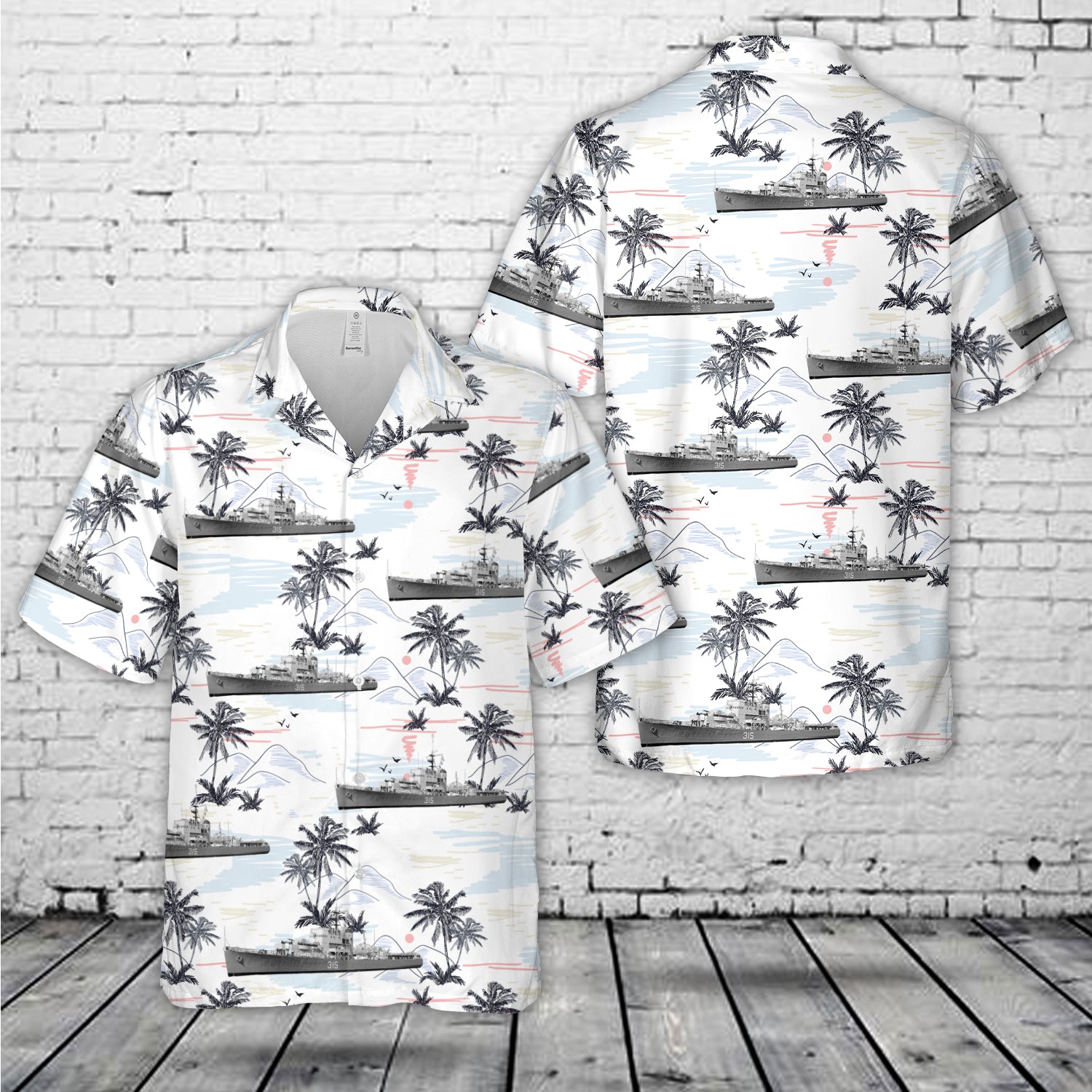 Royal Canadian Navy HMCS New Glasgow FFE 315 Prestonian class frigate Hawaiian Shirt2 DLMP1804PL01.jpg