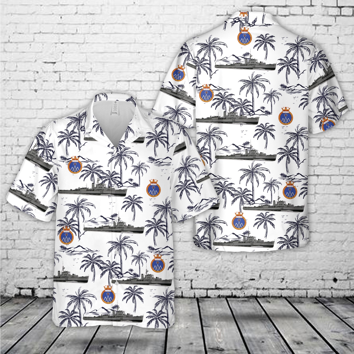 Royal Canadian Navy HMCS Jonquiere FFE 318 Prestonian class frigate Hawaiian Shirt2 DLMP1704PL01.jpg