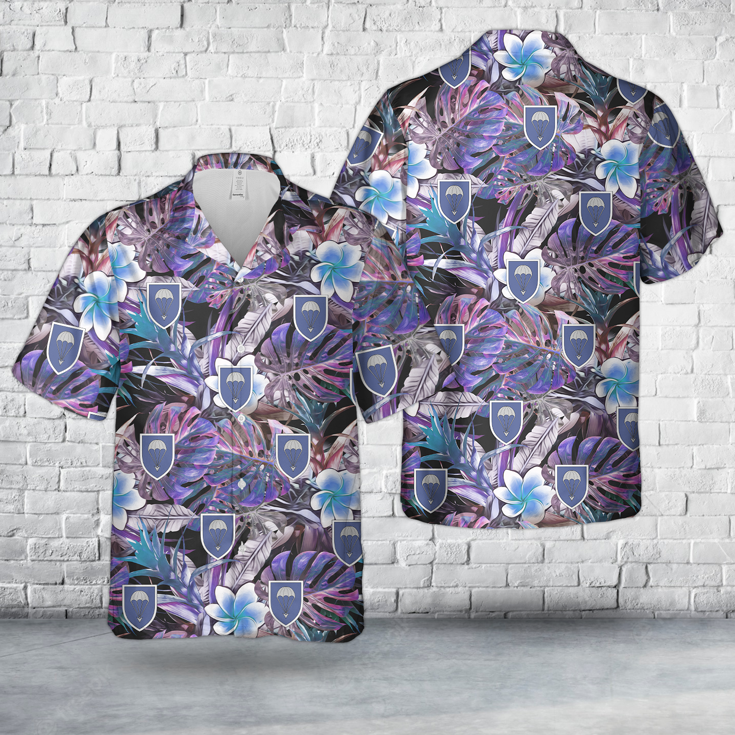 German Army 25th Airborne Brigade Black Forest Luftlandebrigade 25 Hawaiian Shirt DLHH1604PL06.png