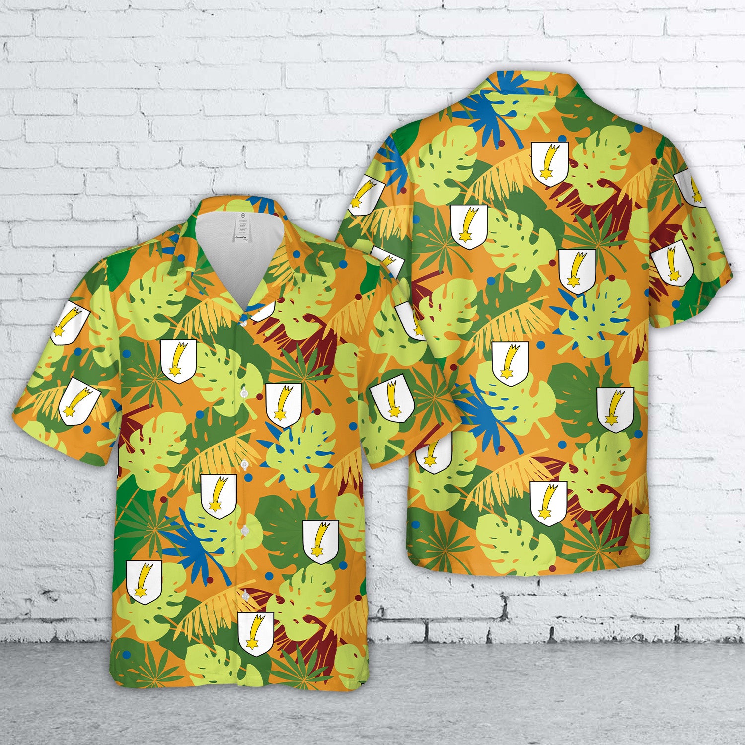 German Air Force Luftwaffe 4th Parachute Division 4. FallschirmjA4ger Division Hawaiian Shirt DLTT1604PL05 mk.jpg