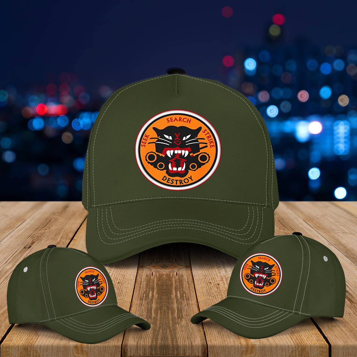 WW2 US Army 818th Tank Destroyer Battalion Baseball Cap NLSI1504PL06 mk.jpg