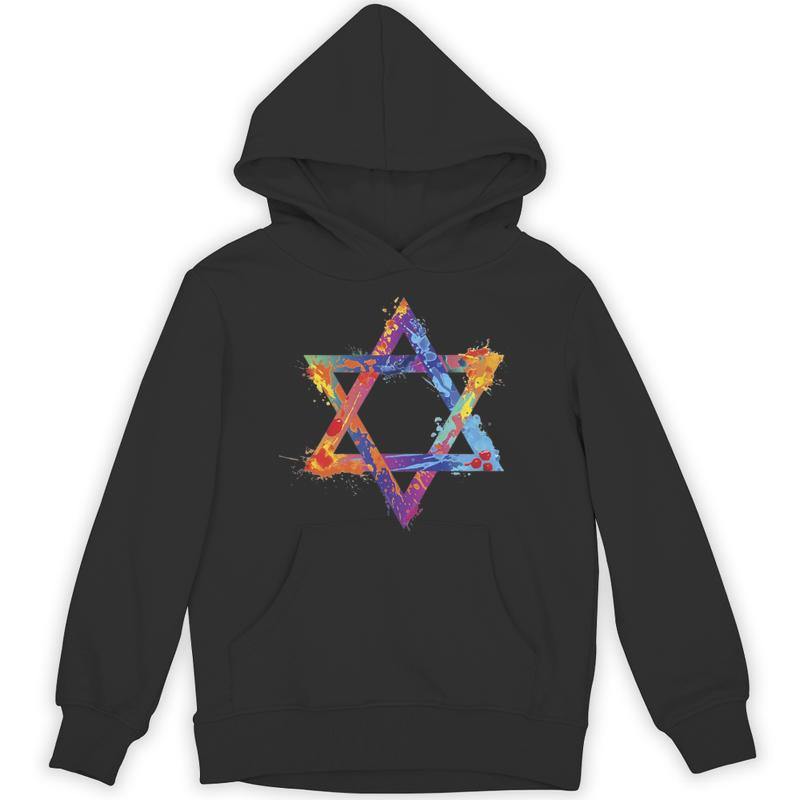 colorful star david jewish judaism judaica gift unisex hoodie 20250320150028 rhfnj02h s4.jpg