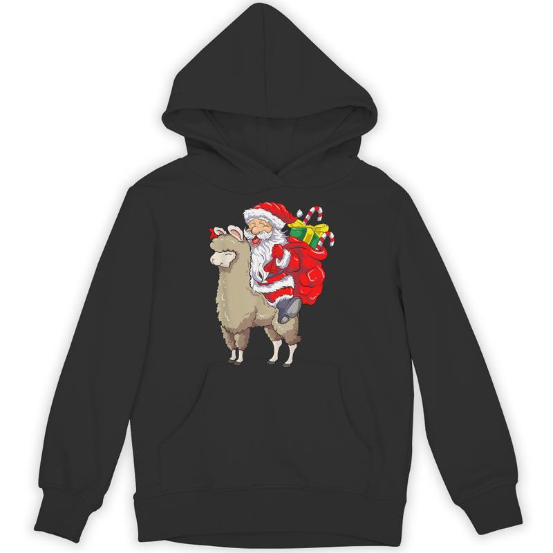 fa la llama christmas santa fleece navidad xmas unisex hoodie 20250320123410 mpbgnk1x s4.jpg