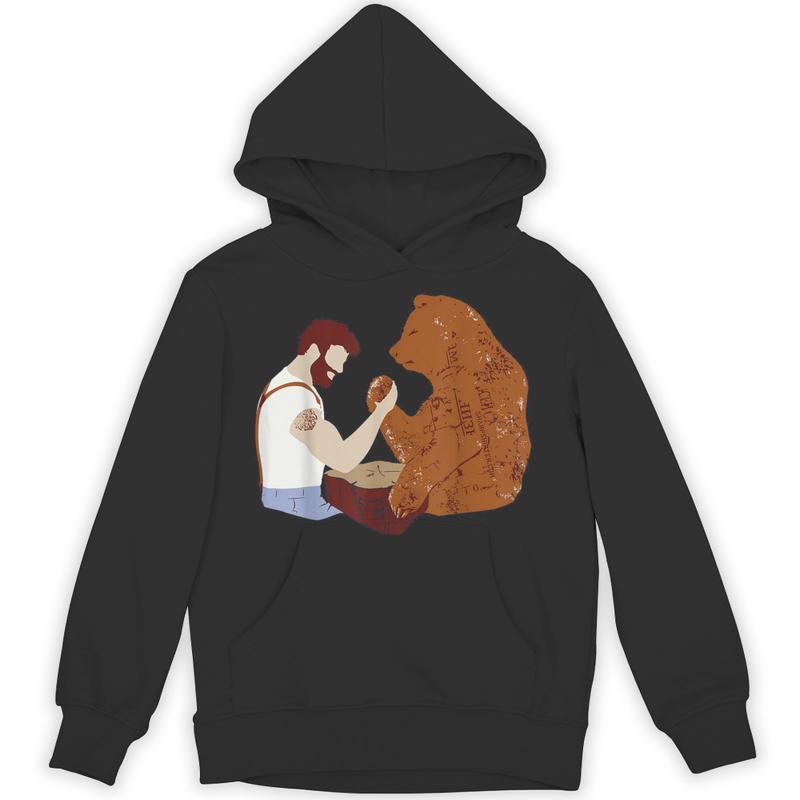 guy arm wrestling bear unisex hoodie 20250320130638 p4ycmx1h s4.jpg