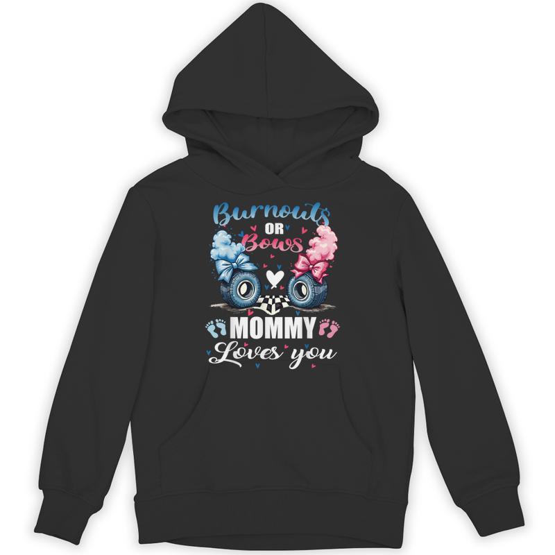 burnouts bows mommy love gender reveal announcement unisex hoodie 20250321071500 f3xa5ibo s4.jpg