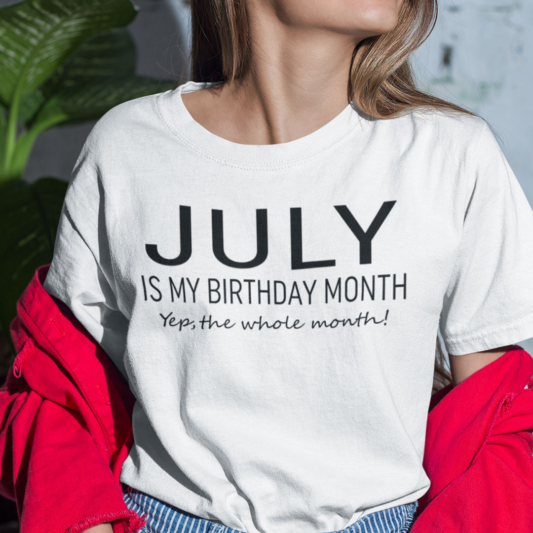July Birthday T Shirt July Is My Birthday Month.jpg