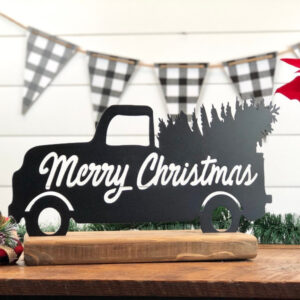 merry christmas truck metal sign truck merry christmas sign with christmas tree ghu3yrdk.jpg