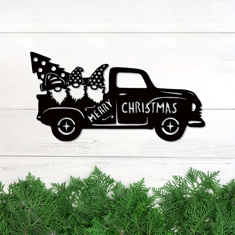 merry christmas truck metal sign truck merry christmas sign christmas truck decor seefprrt.jpg