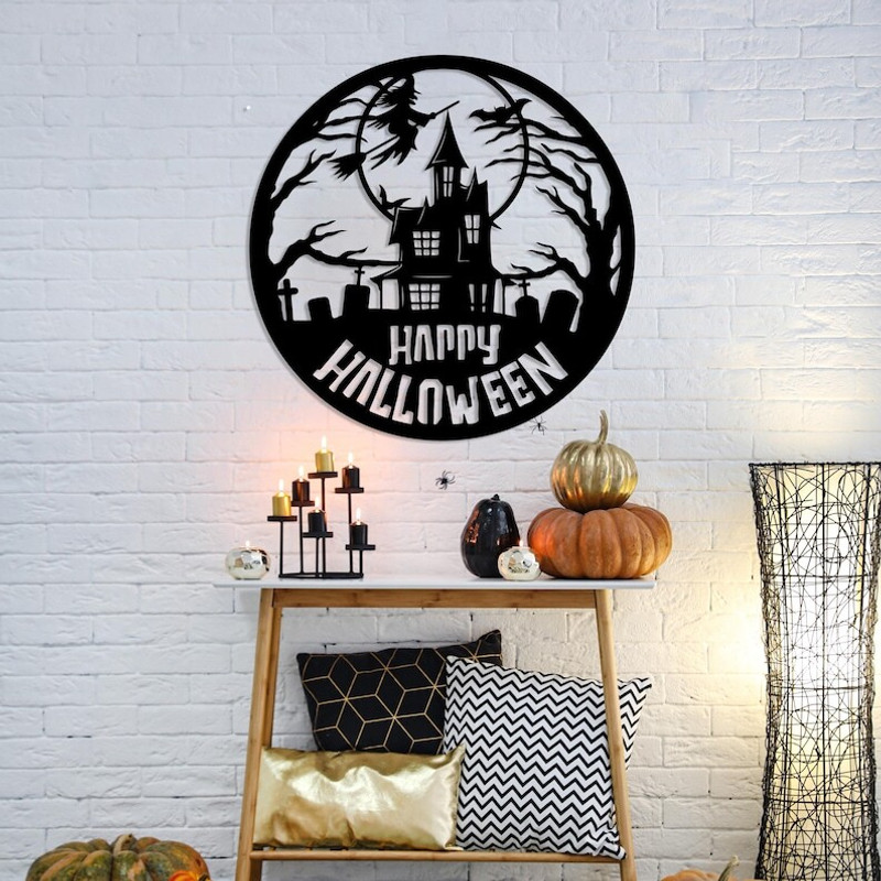 happy halloween metal wall art halloween gift trick or treat scary halloween decor ikpfom4w.jpg