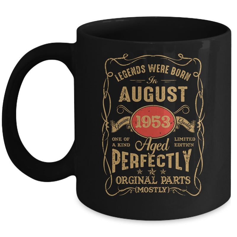 Legends Born In August 1953 70 Years Old 70th Birthday Mug 11oz Mug Black front 800x.jpg