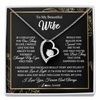 Personalized To My Beautiful Wife Necklace From Husband Feel My Love For Her Wife Birthday Anniversary Wedding Valentines Day Christmas Customized Message Card Forever Love Necklace S 100x.png