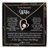 Personalized To My Beautiful Wife Necklace From Husband Feel My Love For Her Wife Birthday Anniversary Wedding Valentines Day Christmas Customized Message Card Forever Love Necklace 1 100x.jpg
