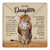 Personalized To My Daughter Necklace From Dad Father Lion Never Forget That I Love You Daughter Jewelry Birthday Graduation Christmas Customized Message Card Love Knot Necklace 14K Wh 100x.jpg