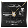 Personalized To My Granddaughter Necklace From Papa Grandpa Whenever You Feel Overwhelmed Granddaughter Jewelry Birthday Christmas Customized Message Card Love Knot Necklace 18K Yello 100x.jpg