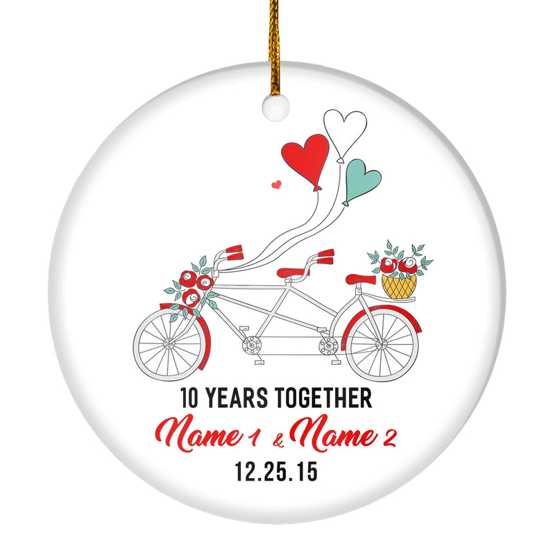 Personalized Anniversary for Her Husband Wife Christmas Ornament for Married Couple with Names Date 1st 2nd 5th 10th 20th Bike Customized Christmas Tree Ornament Circle Ornament Mocku 800x.jpg