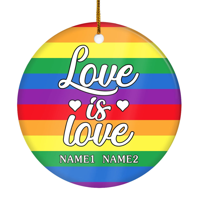 Personalized Love is Love Pride Rainbow LGBT Ornament Couple LGBTQ Gay Lesbian Friend Customized Christmas Tree Ornament Circle Ornament Mockup 1 800x.jpg