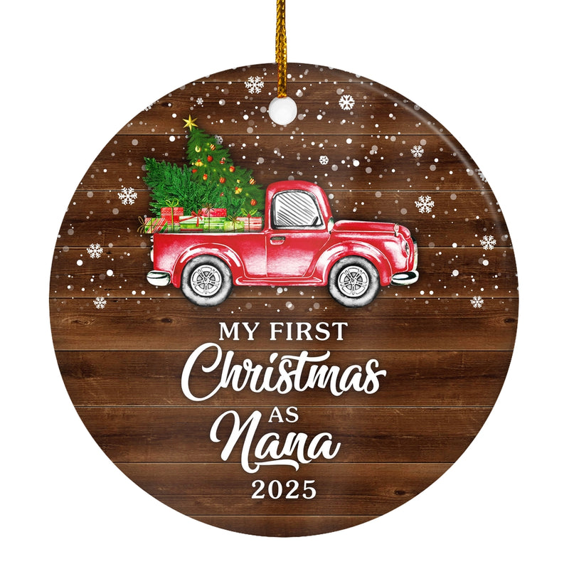 My First Christmas As Nana Ornament 2024 New Nana Decoration Christmas Tree Ornament Circle Ornament Mockup 1 800x.jpg