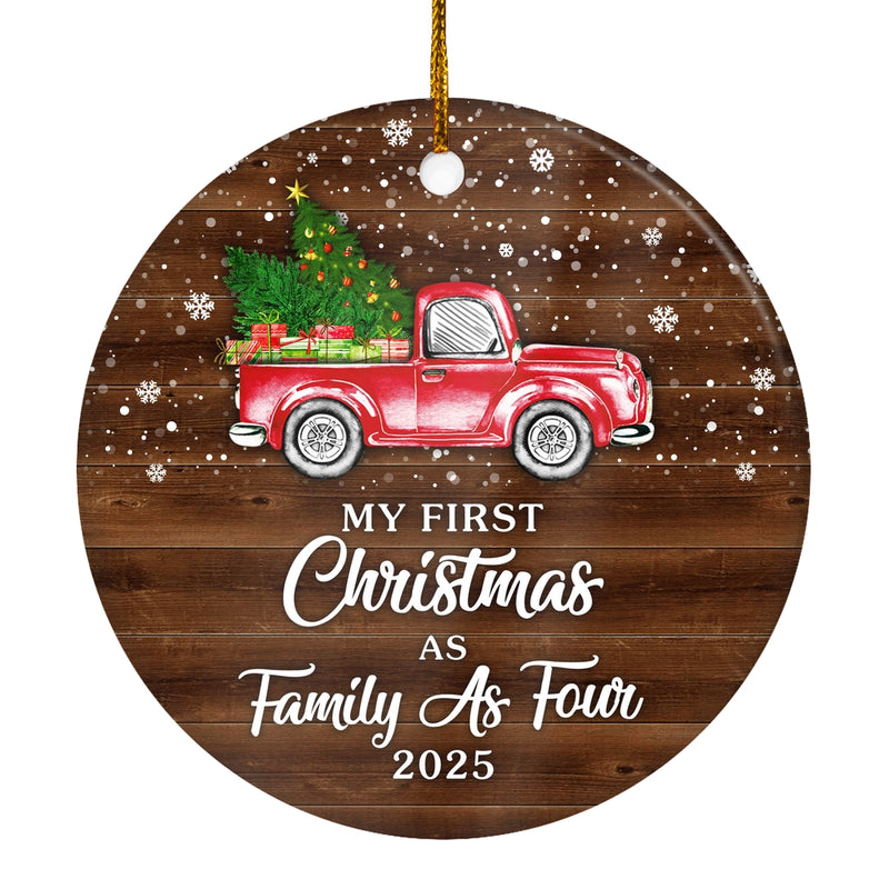 My First Christmas As Family As Four Ornament 2024 New Family As Four Decoration Christmas Tree Ornament Circle Ornament Mockup 1 800x.jpg