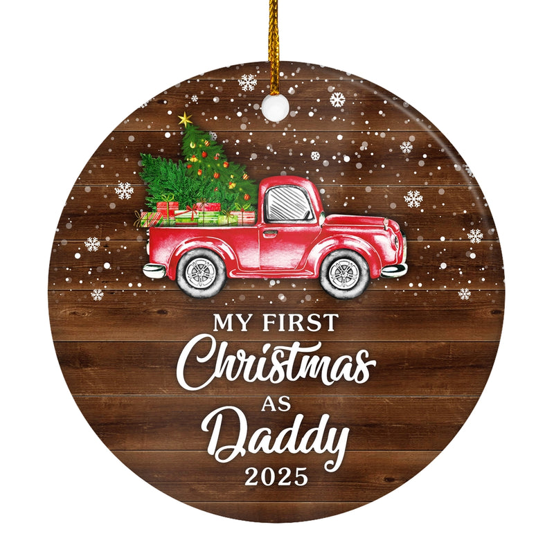 My First Christmas As Daddy Ornament 2024 New Daddy Decoration Christmas Tree Ornament Circle Ornament Mockup 1 800x.jpg