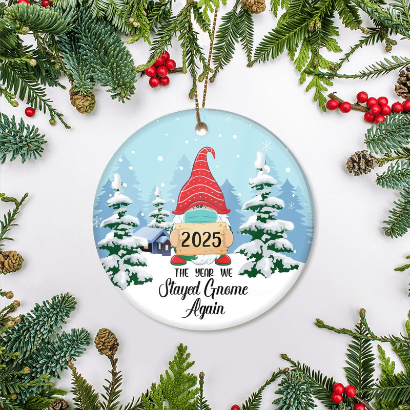 2024 Christmas Ornaments Santa The Year We Stayed Gnome Again Novelty Souvenir Christmas Tree Ornament Circle Ornament Mockup 2 800x.jpg