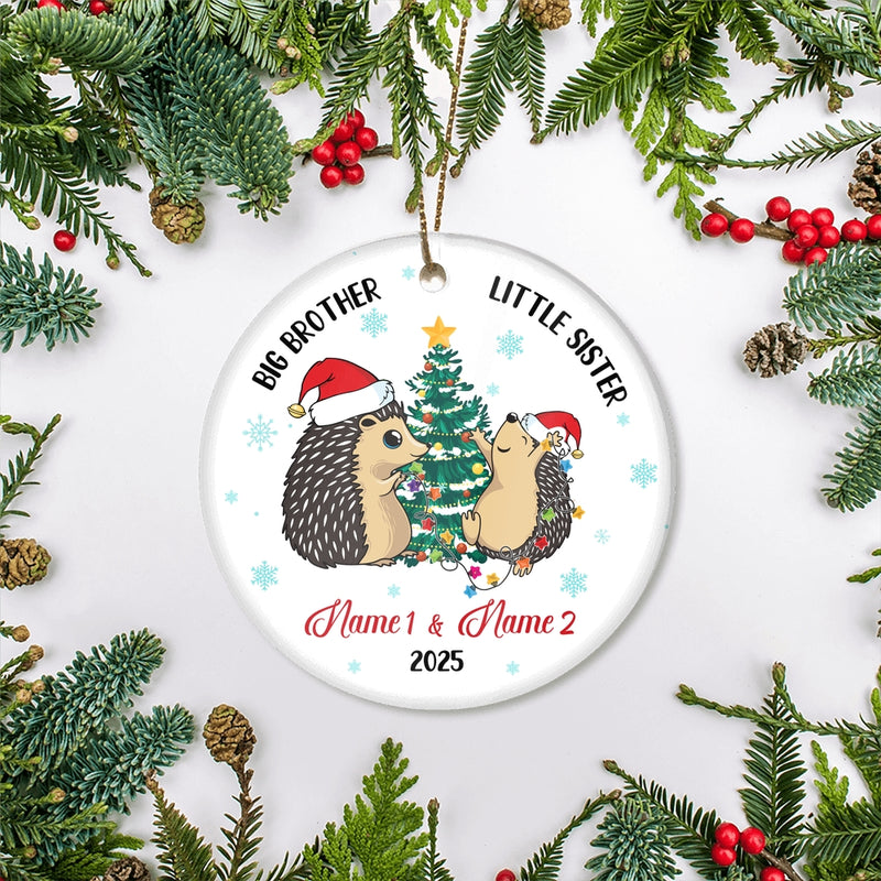 Personalized Big Brother Little Sister 2024 Christmas Ornament Custom Gift for Family Customized Christmas Tree Ornament Circle Ornament Mockup 2 800x.jpg