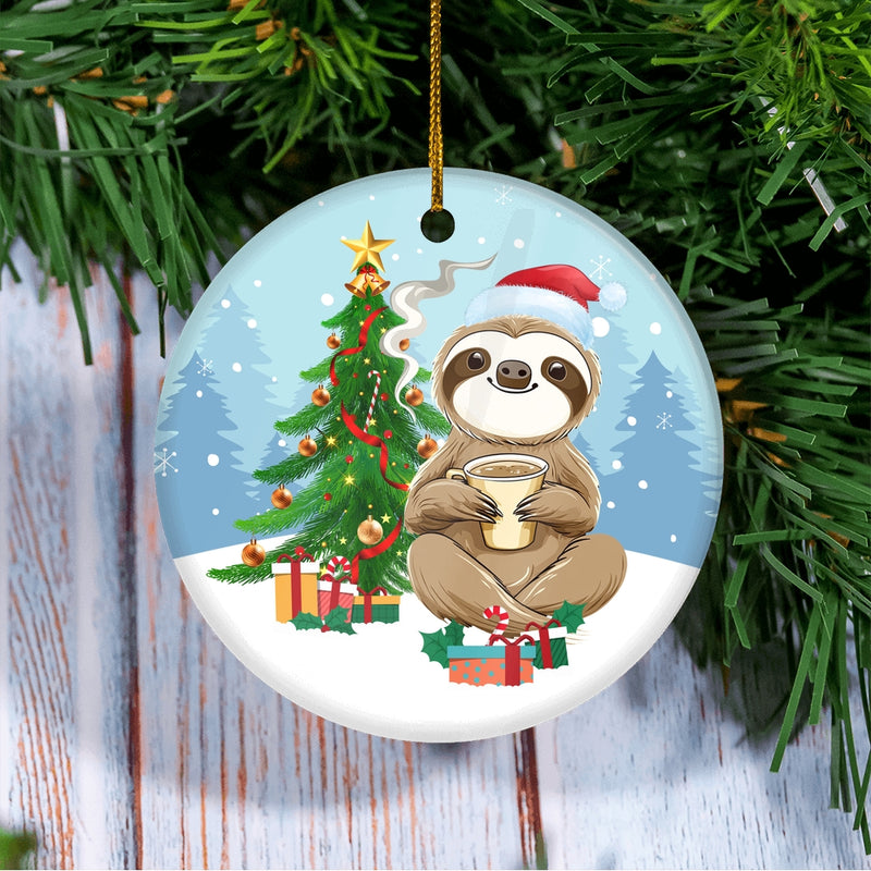 Merry Christmas Tree Sloth Christmas Tree Ornament Circle Ornament Mockup 3 800x.jpg