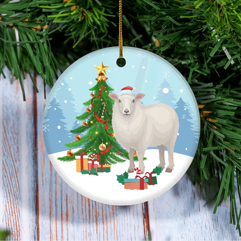 Merry Christmas Tree Sheep Christmas Tree Ornament Circle Ornament Mockup 3 800x.jpg