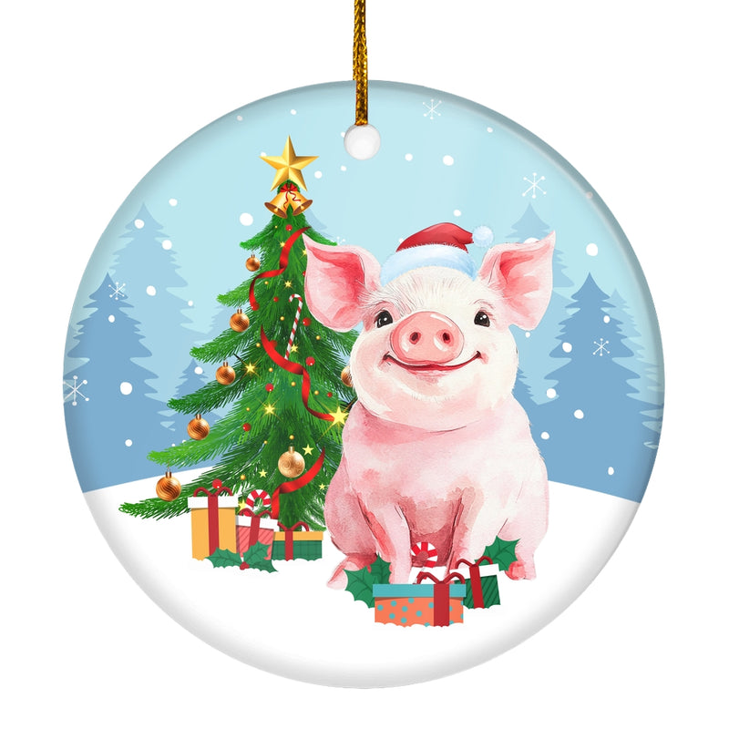 Merry Christmas Tree Pig Christmas Tree Ornament Circle Ornament Mockup 1 800x.jpg